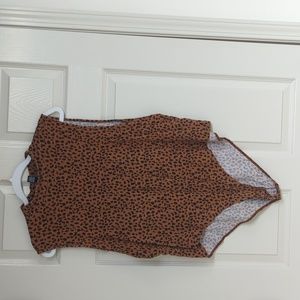 Forever 21 Mick neck leopard print bodysuit